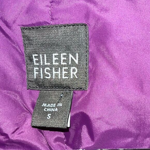 NWOT Eileen Fisher Purple Down puffer zip front vest size Women's S - Picture 8 of 10